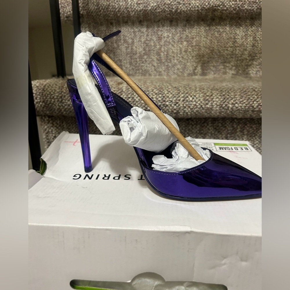 Purple Metallic Call it Spring Heels